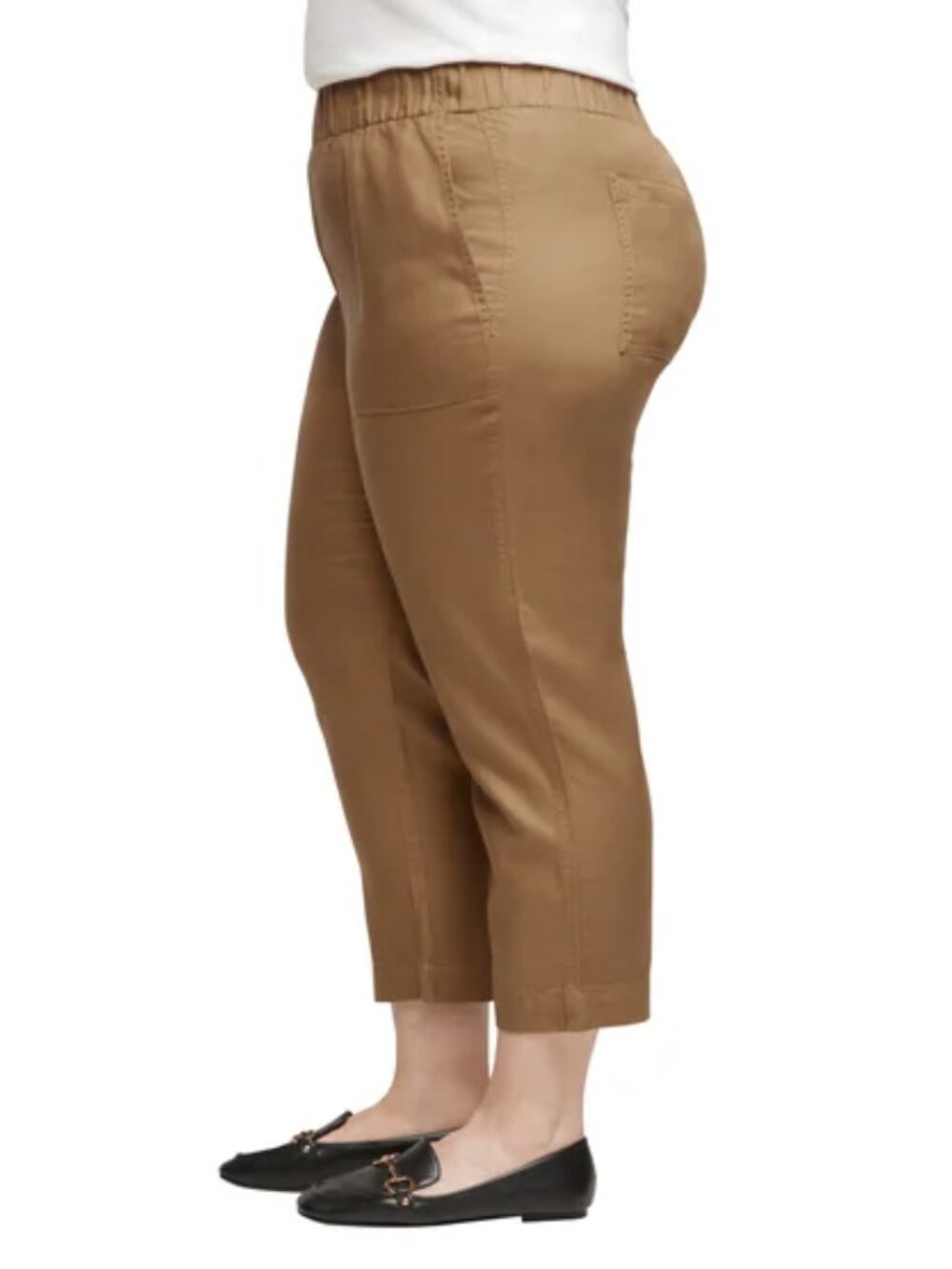 Banana Republic Tapered Crop Pull On Pants | Tan | XXL | NWT